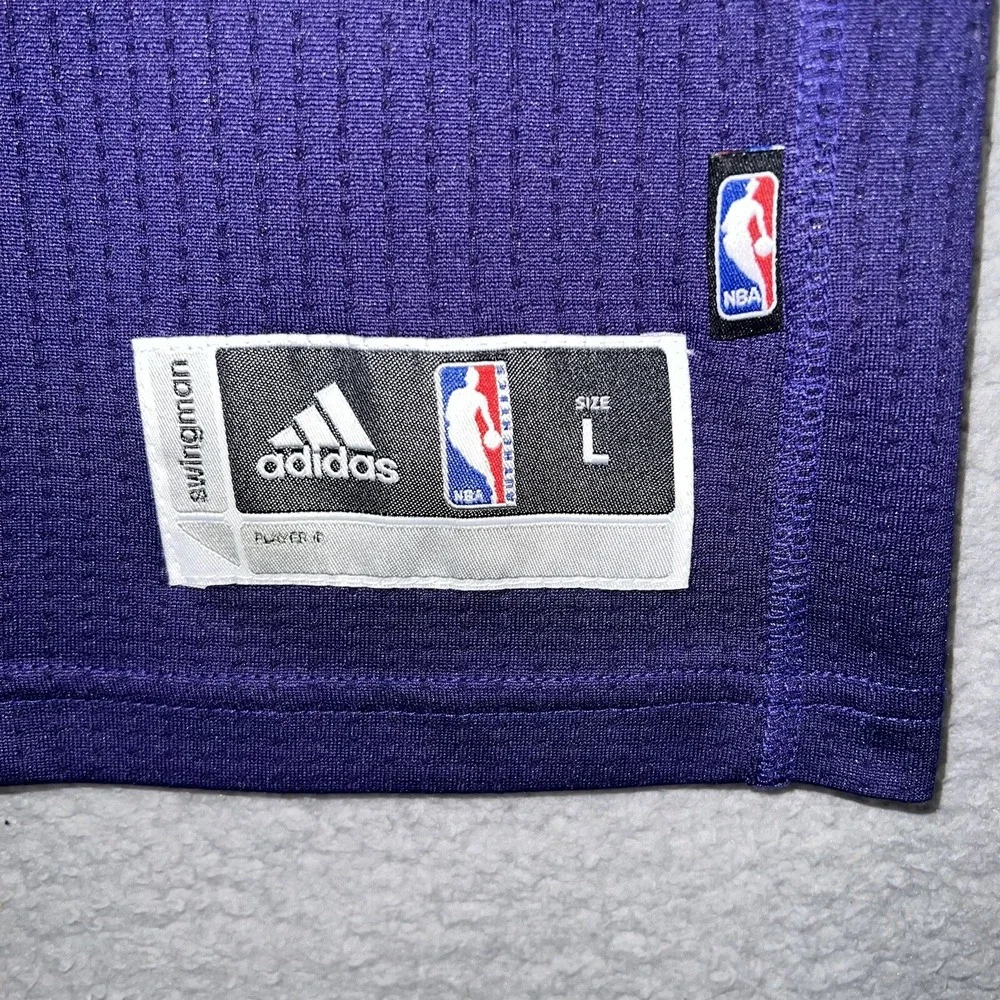 adidas Anthony Davis New Orleans Pelicans Jersey Youth Sz L 14-16 Mardi Gras Tee